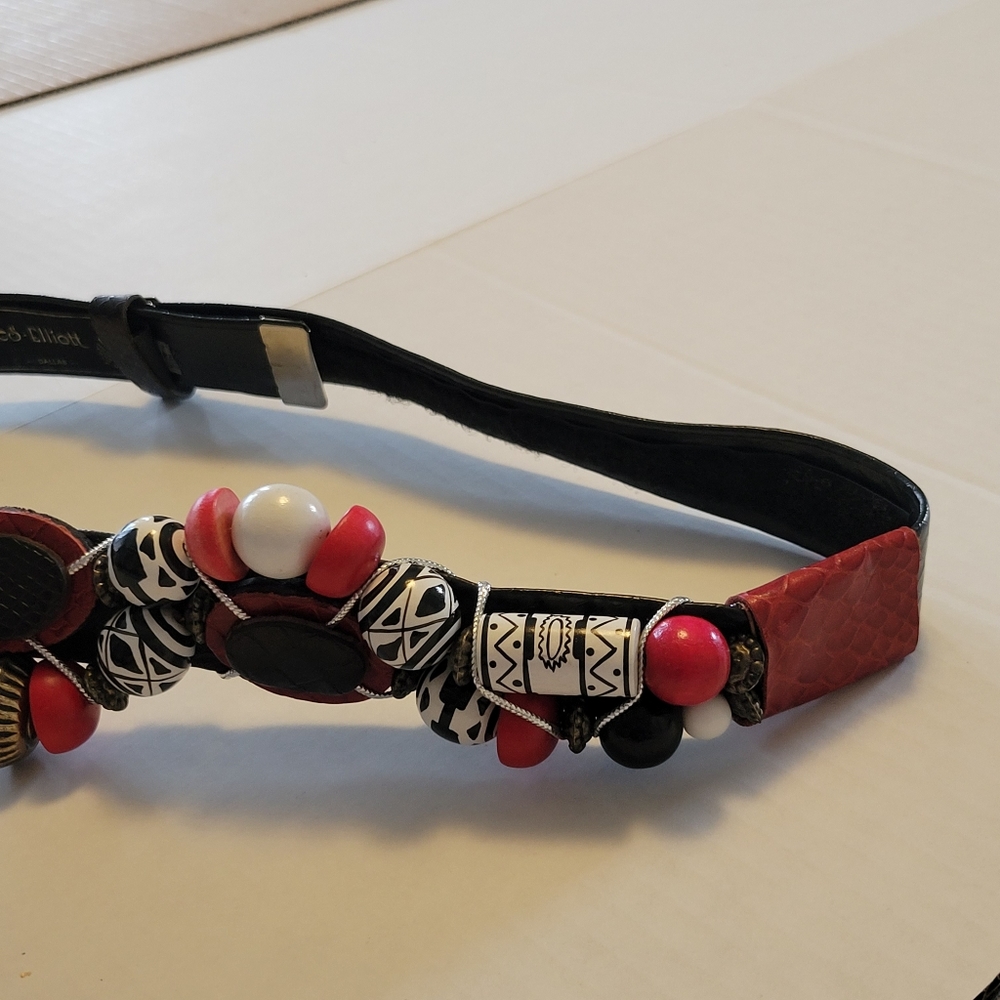 Vintage J. Yves Elliott Beaded Belt - Picture 6 of 16